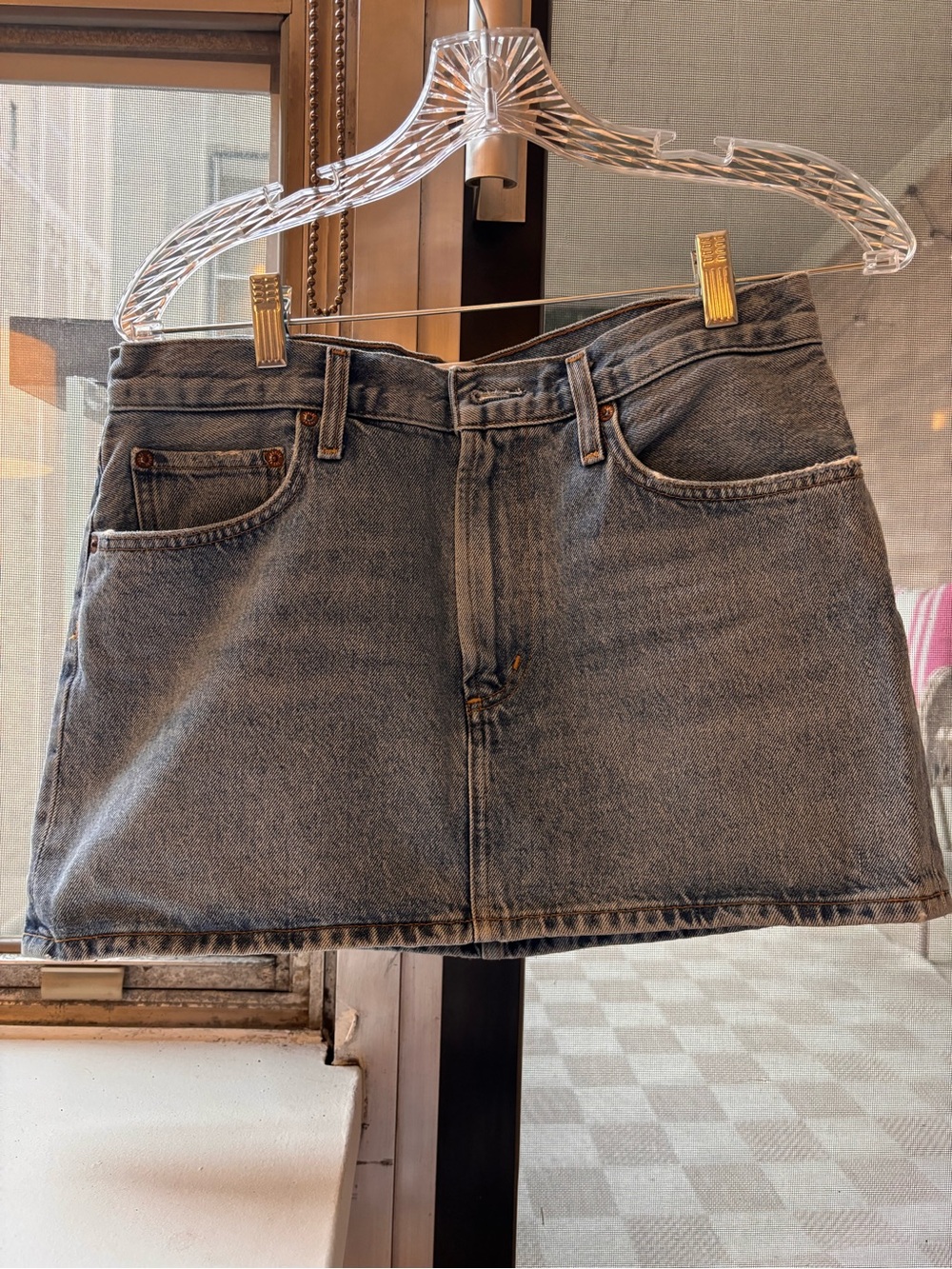 Agolde Denim Mini Skirt